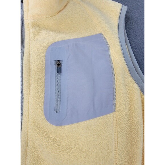 Eddie Bauer Vest Womens Large Yellow Windcutter Fleece 365 Polartec Full Zip - Picture 4 of 15
